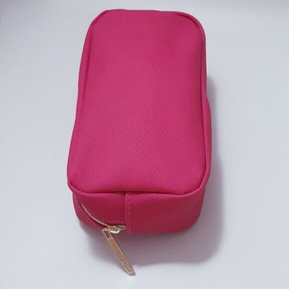 New Lancôme Pink Textured Cosmetics Bag - Picture 7 of 7